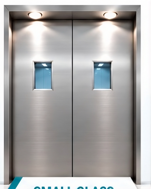 Small glass landing and car door