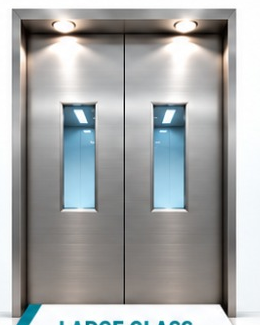 Large glass landing and car door